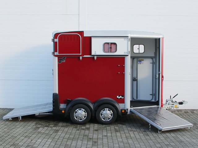 Ifor Williams HB506 Paardentrailer | Vooruitgang | Rood