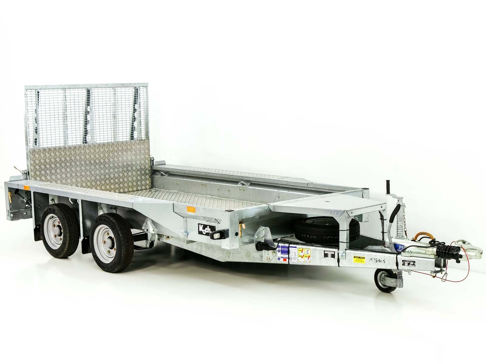 Ifor Williams GX105 HD 157x303 3,5t Aanhangwagen voor bouwmachines | Aluminium | Toegangsbrug